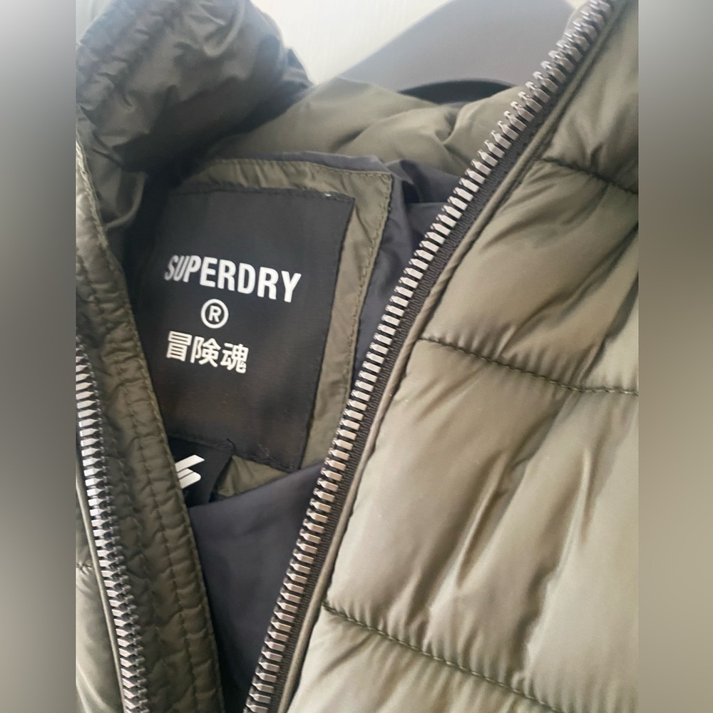 Superdry Women's Classic Fuji Puffer Jacket - Dark Green - Picture 4 of 7